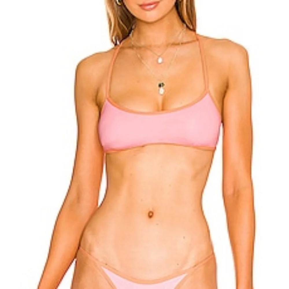 L*Space Tommy Bikini Bottoms Crystal Pink Tangy